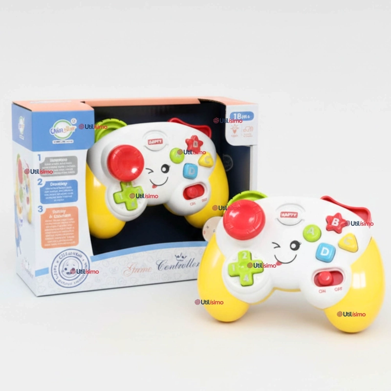 CONTROL MANDO INTERACTIVO MUSICA Y LUCES JUGUETE PARA NIÑOS COLORES SURTIDOS - 1