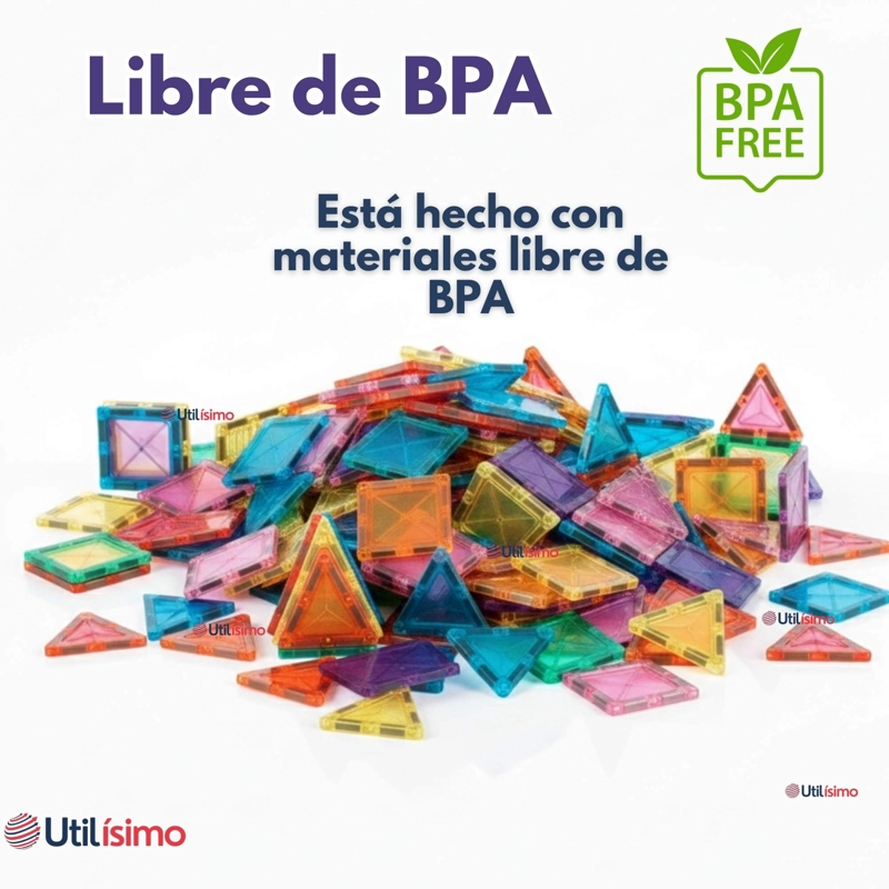 JUEGO BLOQUES DE CONSTRUCCION MAGNE TICOS 3D 66 PIEZAS PARA NIÑO O NIÑA - 4