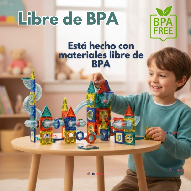 JUEGO BLOQUES DE CONSTRUCCION MAGNE TICOS 3D 97 PIEZAS PARA NIÑO O NIÑA - 5
