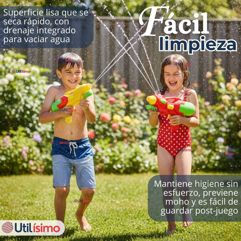 PACK 2 PISTOLAS DE AGUA 300ML 32CM COLORES SURTIDOS JUGUETE LANZA AGUA NIÑO NIÑA - 3