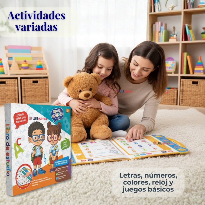 LIBRO DIDACTICO INTERACTIVO APRENDIZAJE BILINGÜE JUGUETE PARA NIÑOS - 2