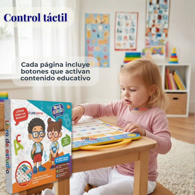 LIBRO DIDACTICO INTERACTIVO APRENDIZAJE BILINGÜE JUGUETE PARA NIÑOS - 8