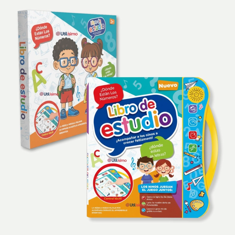 LIBRO DIDACTICO INTERACTIVO APRENDIZAJE BILINGÜE JUGUETE PARA NIÑOS - 1