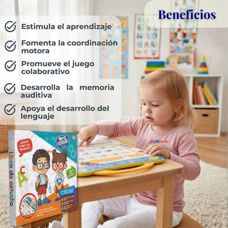 LIBRO DIDACTICO INTERACTIVO APRENDIZAJE BILINGÜE JUGUETE PARA NIÑOS - 4