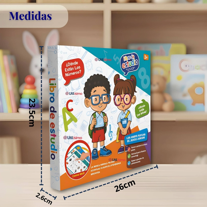 LIBRO DIDACTICO INTERACTIVO APRENDIZAJE BILINGÜE JUGUETE PARA NIÑOS - 5