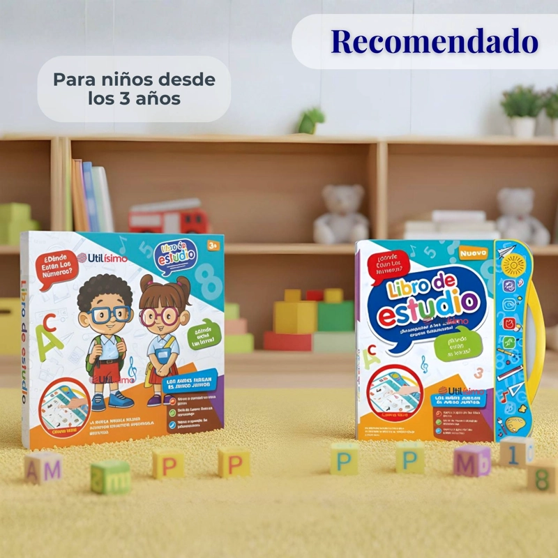 LIBRO DIDACTICO INTERACTIVO APRENDIZAJE BILINGÜE JUGUETE PARA NIÑOS - 6