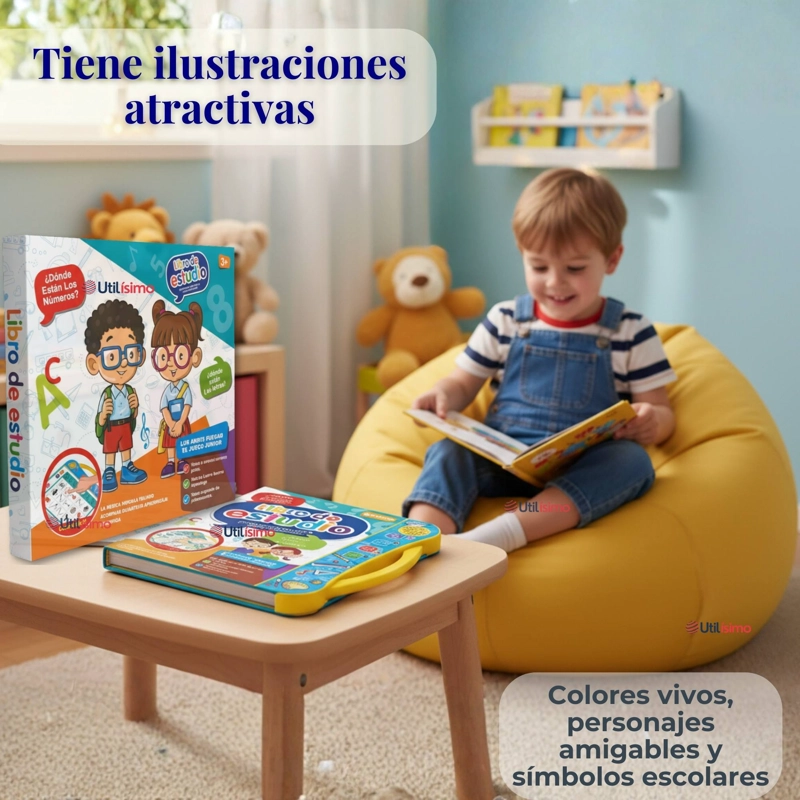 LIBRO DIDACTICO INTERACTIVO APRENDIZAJE BILINGÜE JUGUETE PARA NIÑOS - 9