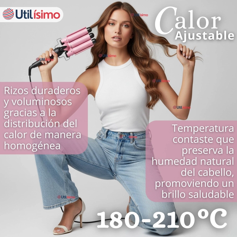 RIZADORA BARRIL CON CALENTAMIENTO RAPIDO PARA ONDAS PERFECTAS - 8