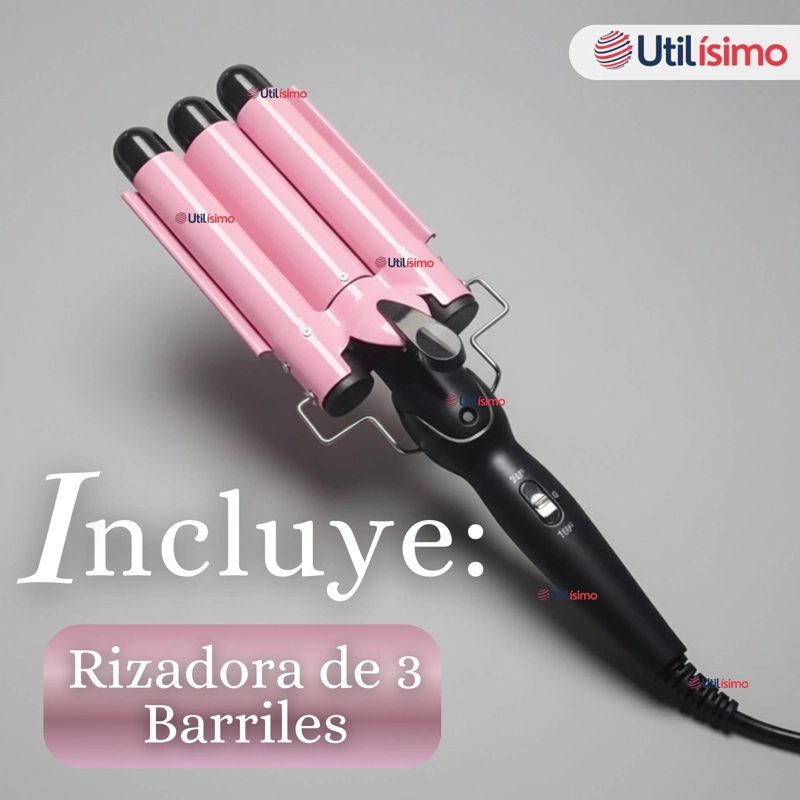 RIZADORA BARRIL CON CALENTAMIENTO RAPIDO PARA ONDAS PERFECTAS - 8