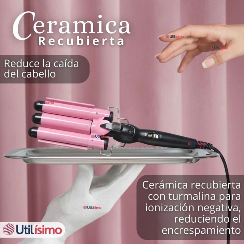 RIZADORA BARRIL CON CALENTAMIENTO RAPIDO PARA ONDAS PERFECTAS - 13