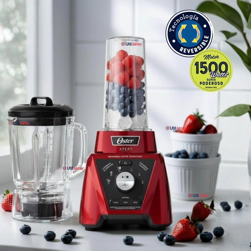 LICUADORA XPERT SERIES™ ROJA CON CONTROL DE TEXTURA Y UN BLEND N GO BLST3BRPG - 4