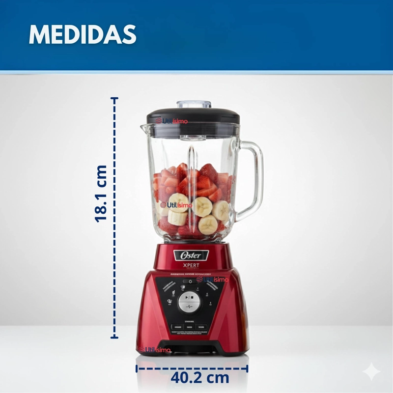 LICUADORA XPERT SERIES™ ROJA CON CONTROL DE TEXTURA Y UN BLEND N GO BLST3BRPG - 8