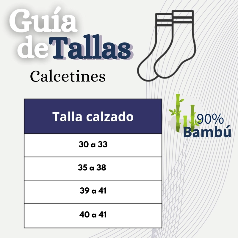 PACK 6 CALCETINES ESCOLARES CORTO BAMBU AZUL NIÑOS Y JUVENIL - 5