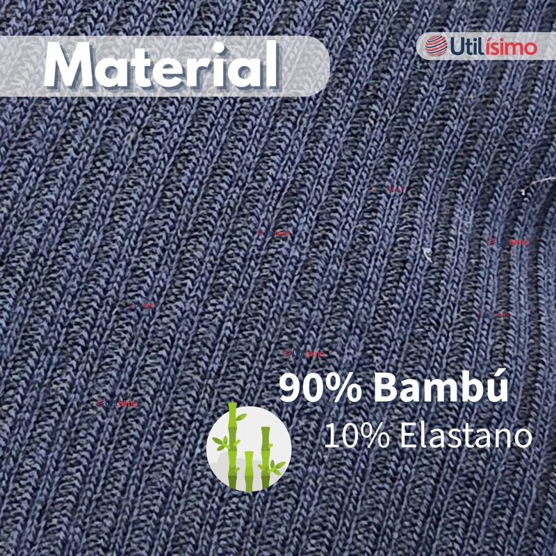 PACK 6 CALCETINES ESCOLARES CORTO BAMBU AZUL NIÑOS Y JUVENIL - 12