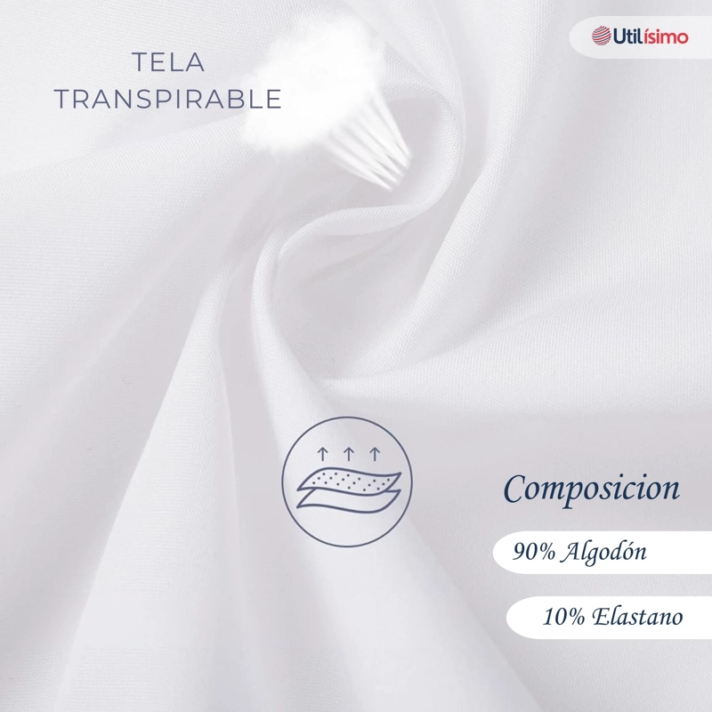 PACK 3 BLUSAS ESCOLARES CAMISA BLANCA MANGA LARGA COLEGIO PARA NIÑAS Y JUVENIL - 2