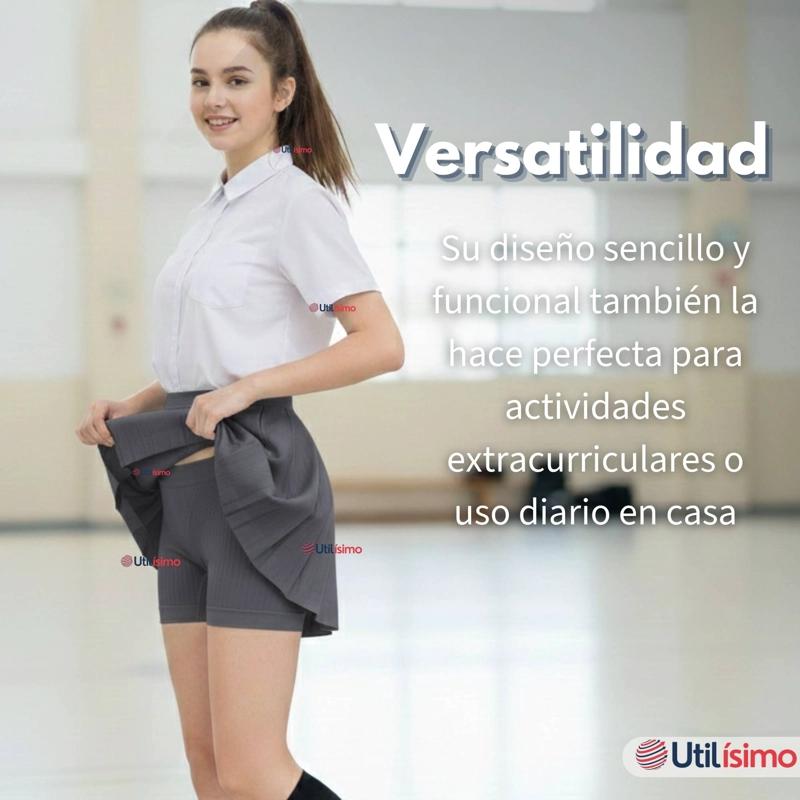 CALZA CORTA ESCOLAR COLOR GRIS PATA DEPORTIVAS NIÑA - 9