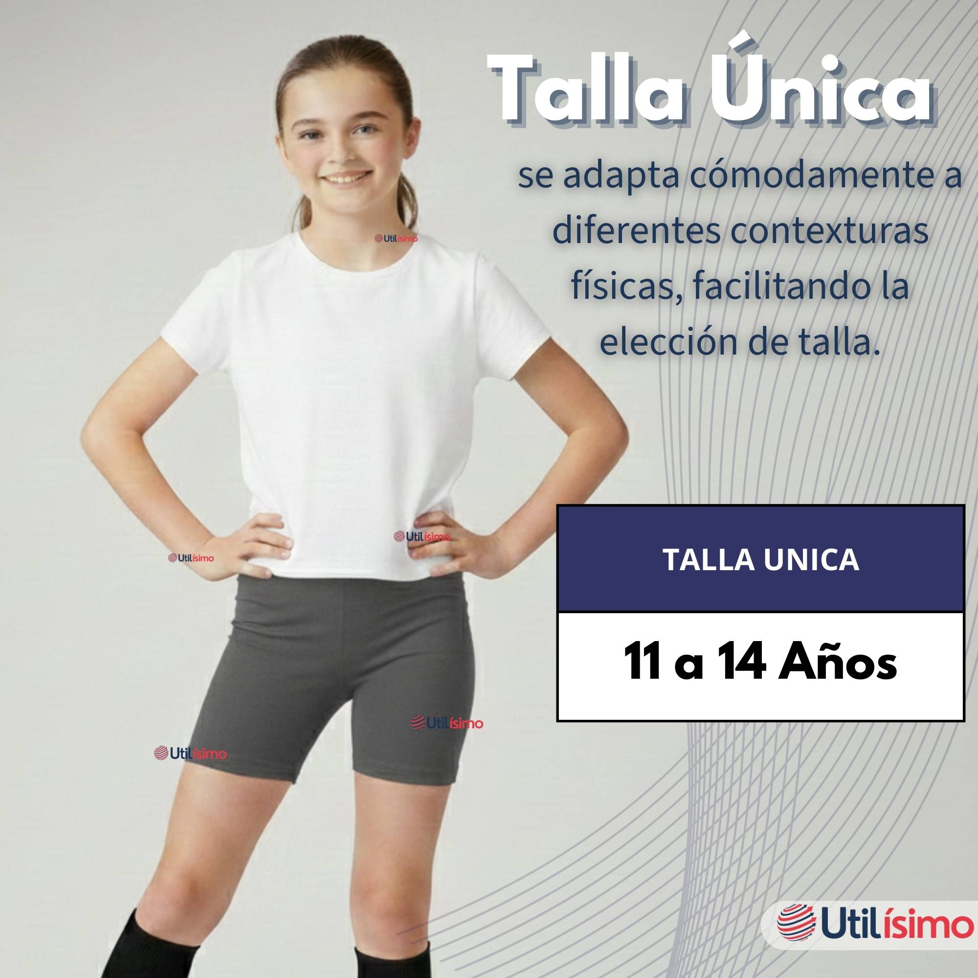 CALZA CORTA ESCOLAR COLOR GRIS PATA DEPORTIVAS NIÑA JUVENIL - 3