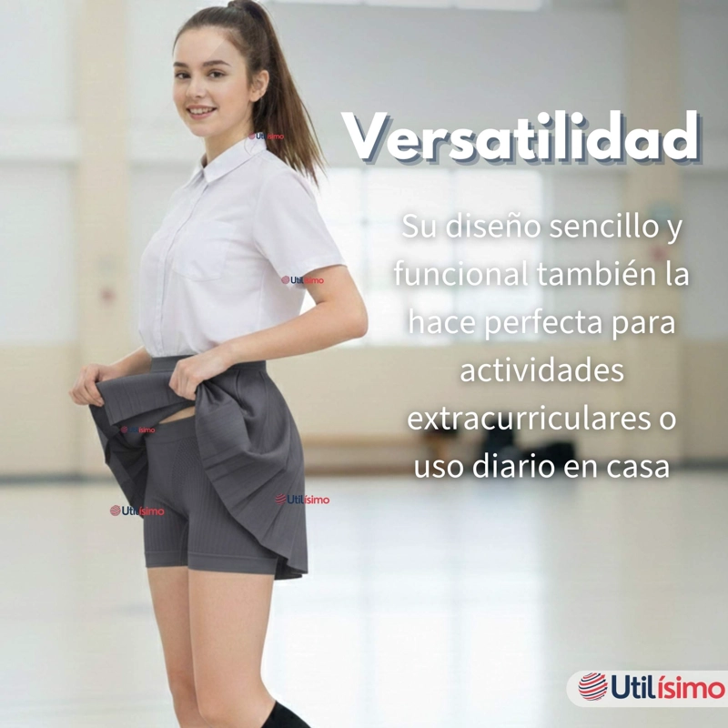 CALZA CORTA ESCOLAR COLOR GRIS PATA DEPORTIVAS JUVENIL - 8