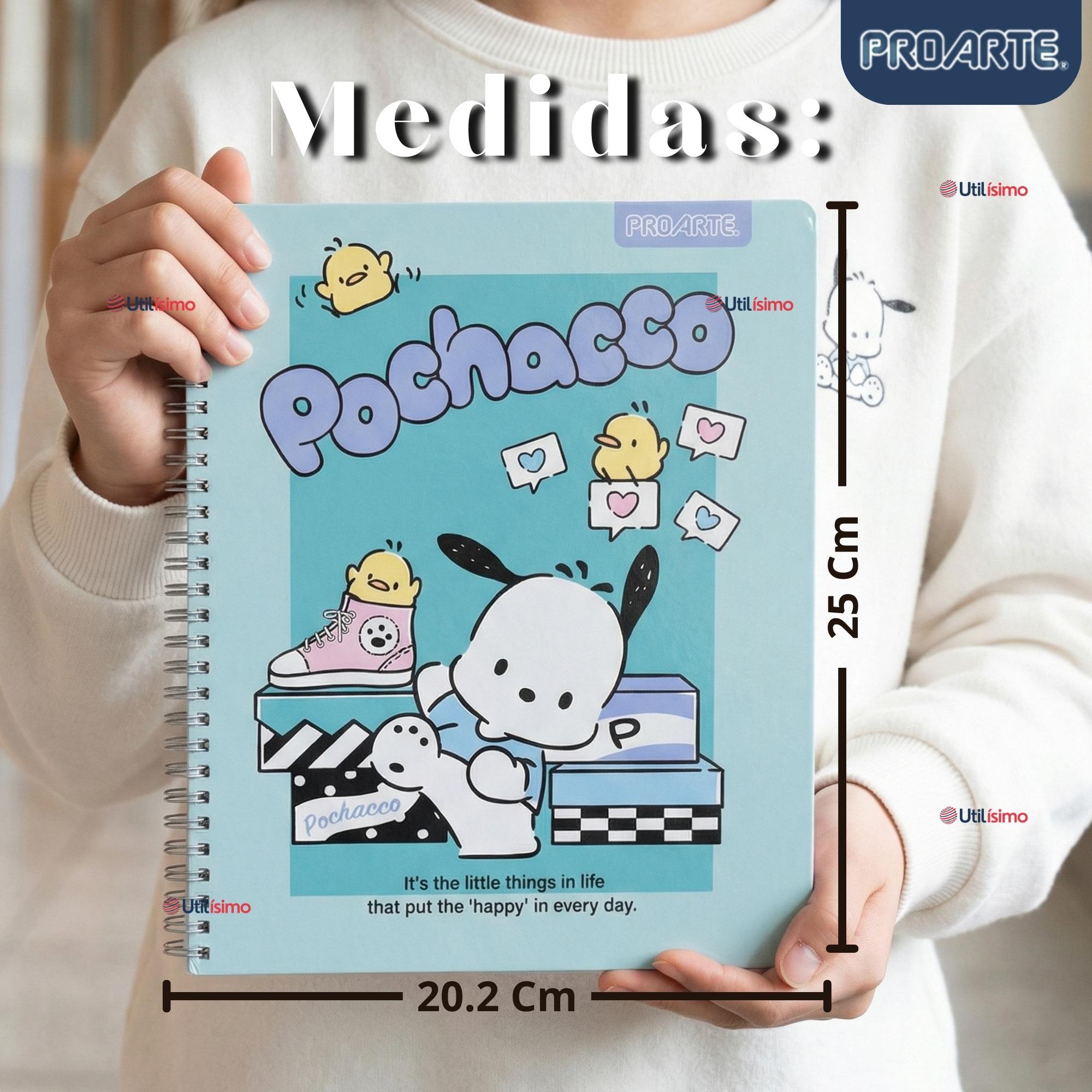 PACK 5 CUADERNOS UNIVERSITARIOS POCHACCO 100 HOJAS PROARTE DISEÑOS SURTIDOS - 4