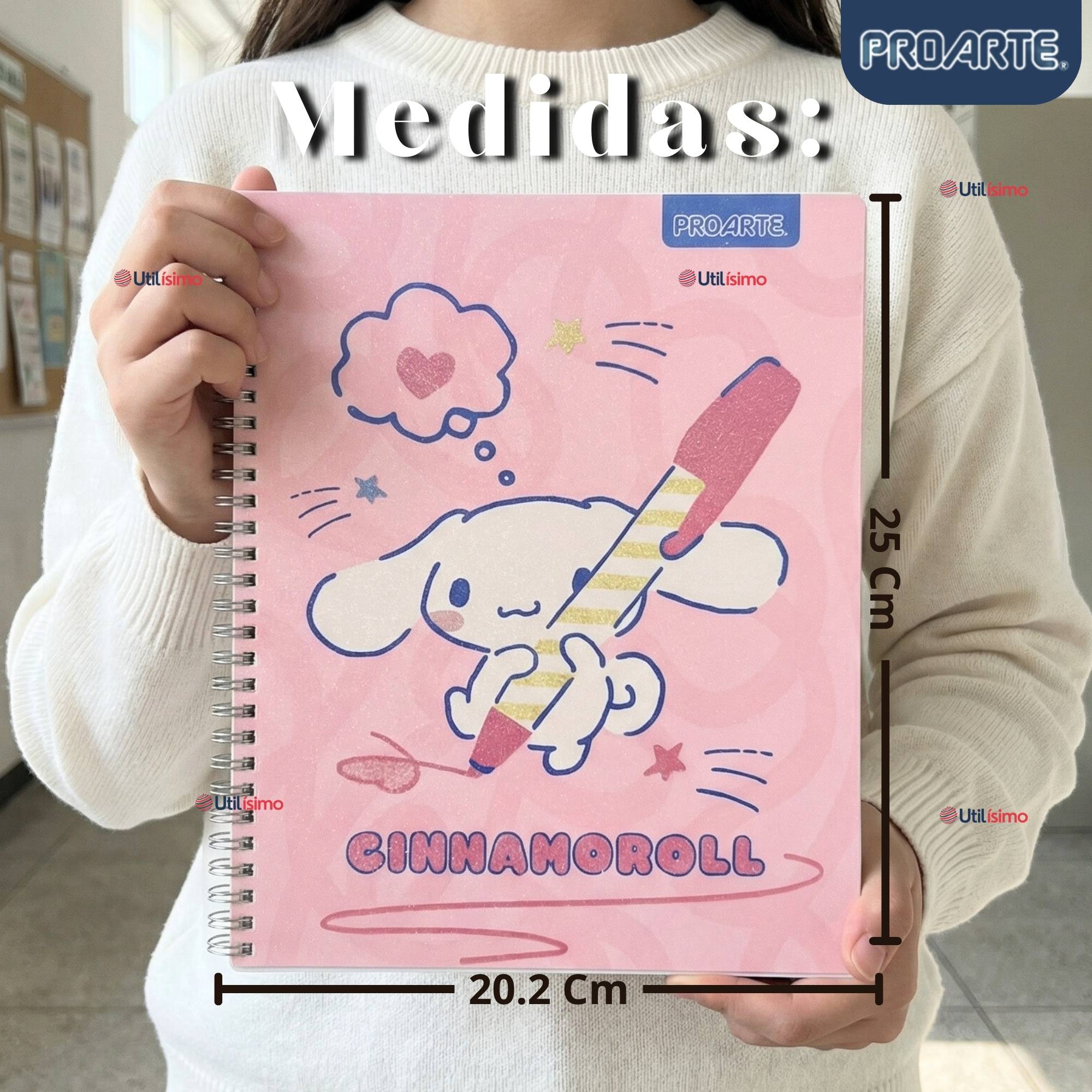 PACK 10 CUADERNOS UNIVERSITARIOS CINNAMOROLL 100 HOJAS PROARTE DISEÑOS SURTIDOS - 4