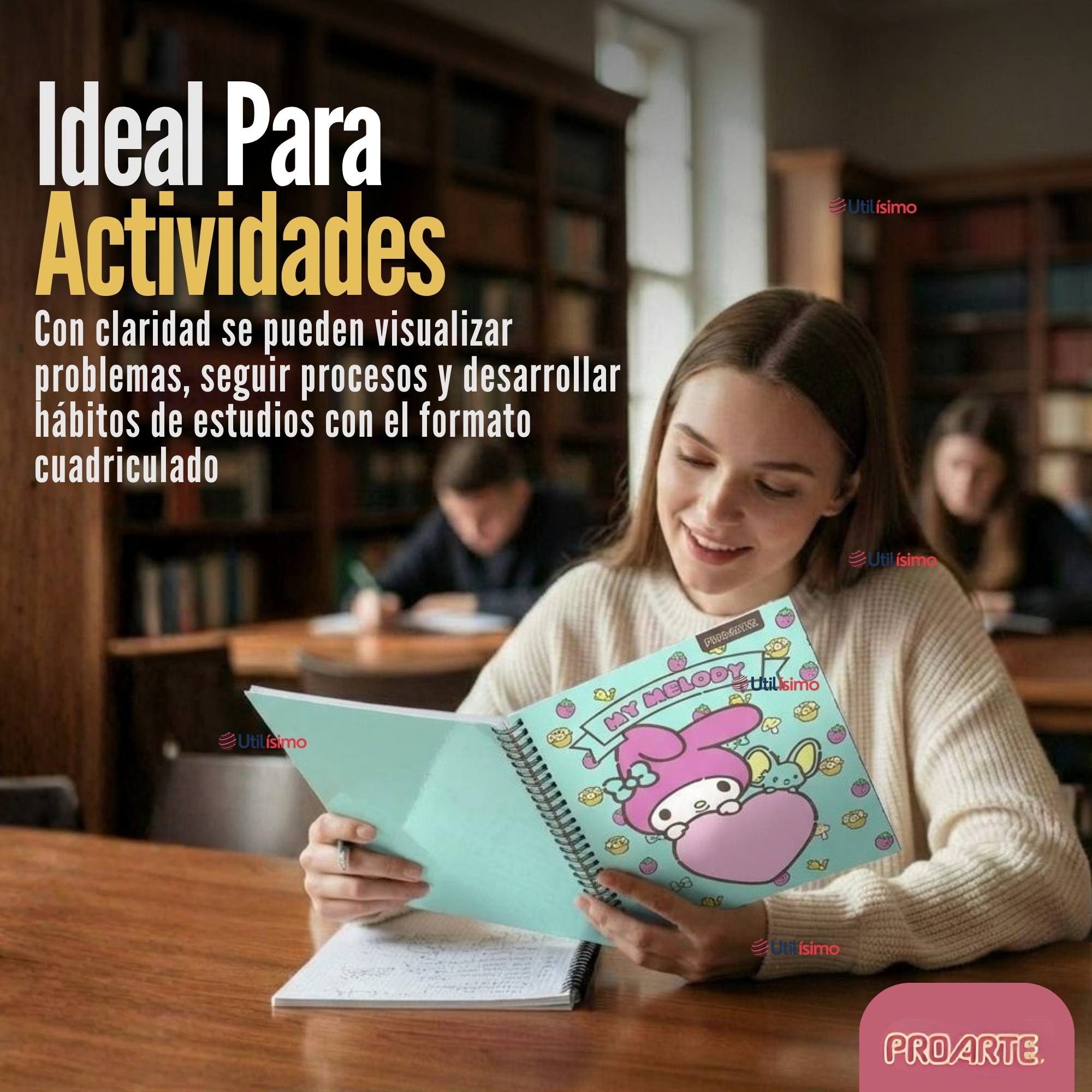 PACK 5 CUADERNOS UNIVERSITARIOS MY MELODY 100 HOJAS PROARTE DISEÑOS SURTIDO - 5