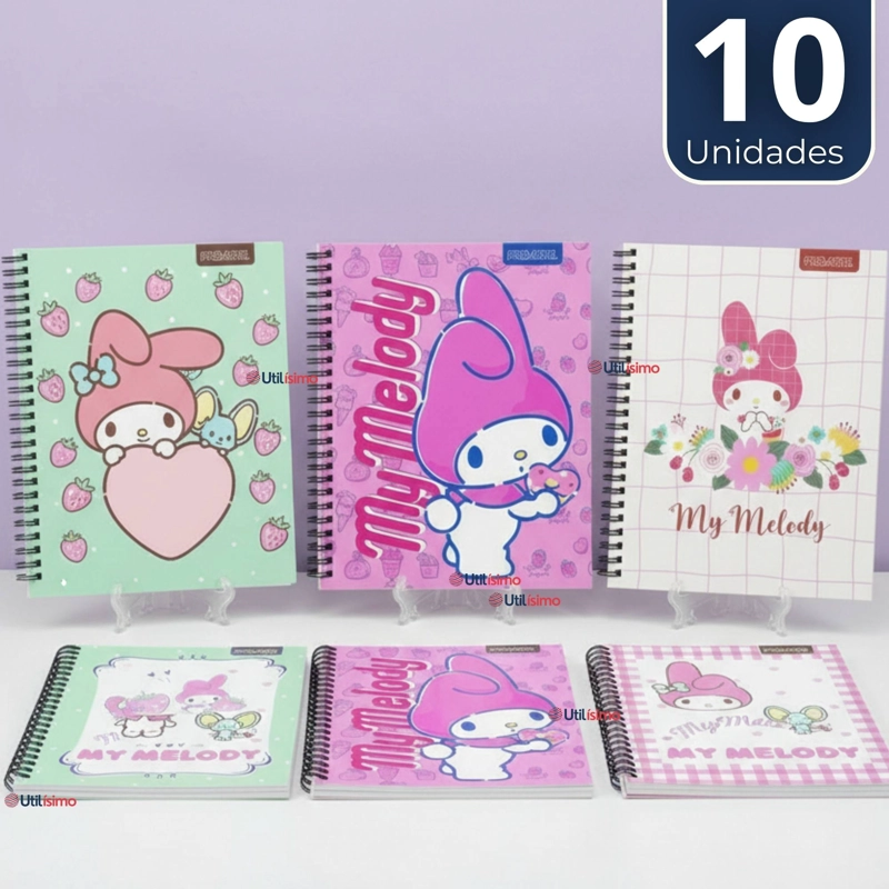 PACK 10 CUADERNOS UNIVERSITARIOS MY MELODY 100 HOJAS PROARTE DISEÑOS SURTIDOS - 1