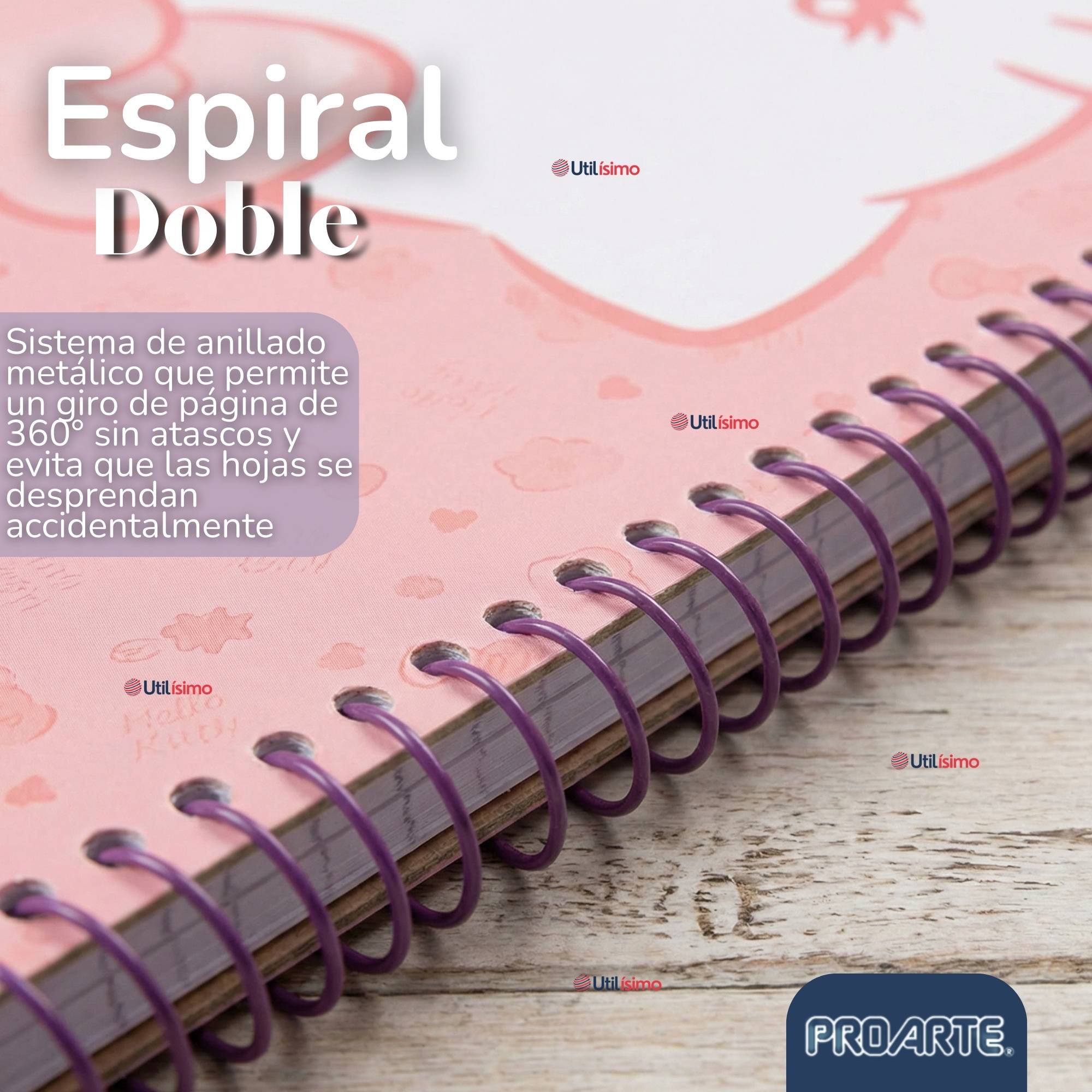 Pack 3 Cuadernos Universitario Hello Kitty 150 Hojas Tapa Gruesa Proarte Diseño Surtido - 2