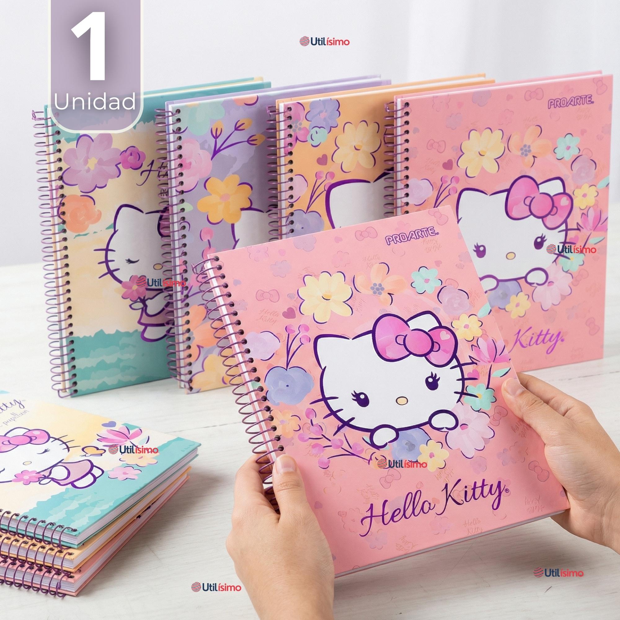 CUADERNO UNIVERSITARIO HELLO KITTY 150 HOJAS TAPA GRUESA PROARTE DISEÑO SURTIDO - 1
