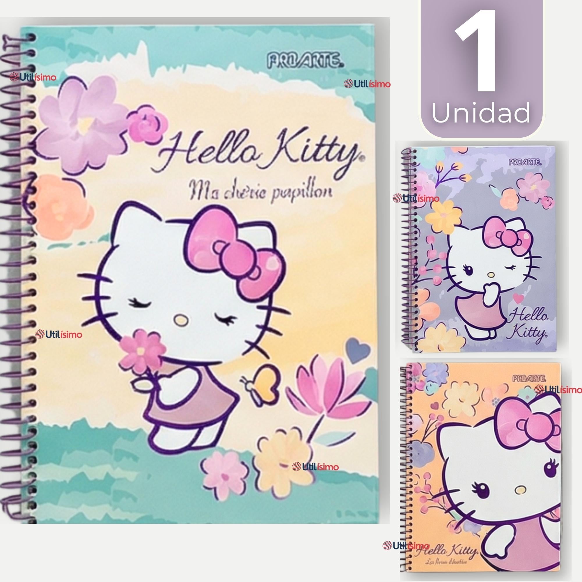 CUADERNO UNIVERSITARIO HELLO KITTY 150 HOJAS TAPA GRUESA PROARTE DISEÑO SURTIDO - 1