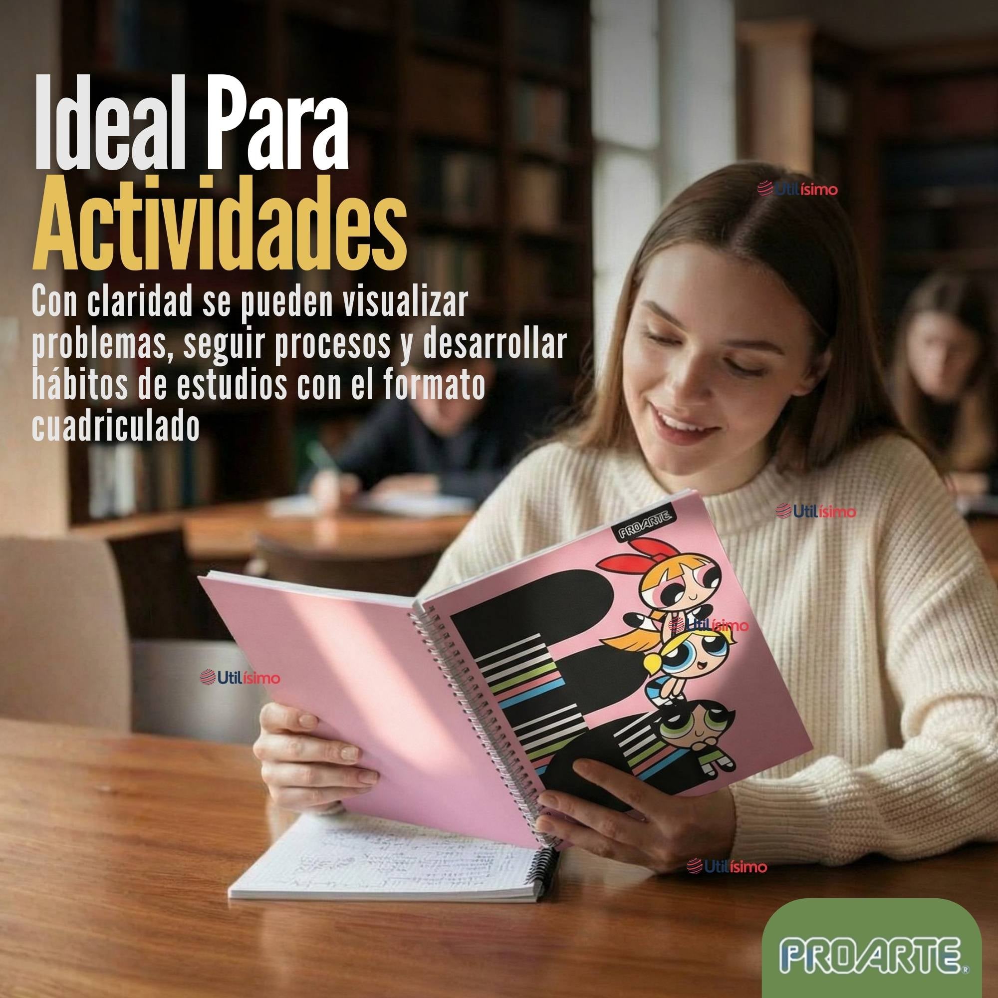 PACK 10 CUADERNOS UNIVERSITARIOS CHICAS SUPERPODEROSAS 100 HOJAS PROARTE POWERPUFF GIRLS - 5