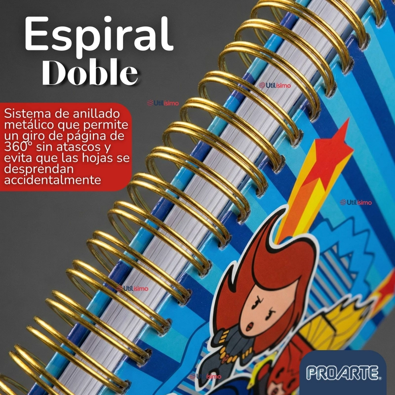CUADERNO UNIVERSITARIO MARVEL HEROES KAWAII 150 HOJAS TAPA GRUESA PROARTE DISEÑO SURTIDO - 3