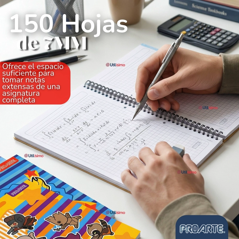 CUADERNO UNIVERSITARIO MARVEL HEROES KAWAII 150 HOJAS TAPA GRUESA PROARTE DISEÑO SURTIDO - 9