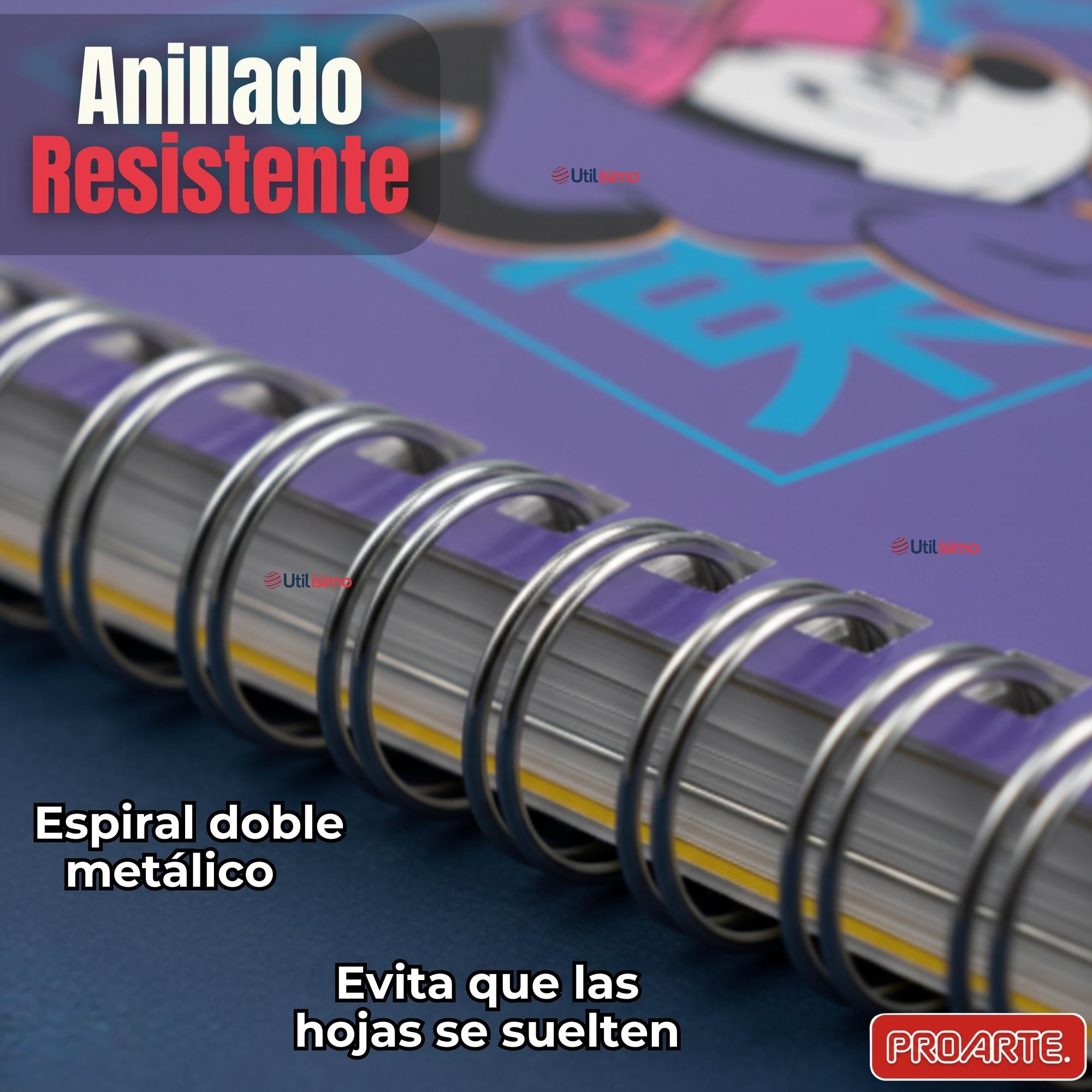 PACK 5 CUADERNOS UNIVERSITARIOS MICKEY MOUSE PROARTE 7MM 100 HOJAS DISEÑOS SURTIDOS - 6