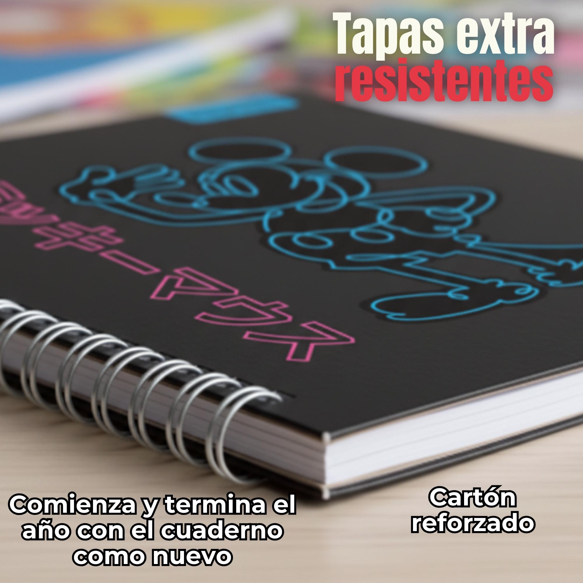 PACK 5 CUADERNOS UNIVERSITARIOS MICKEY MOUSE PROARTE 7MM 100 HOJAS DISEÑOS SURTIDOS - 4