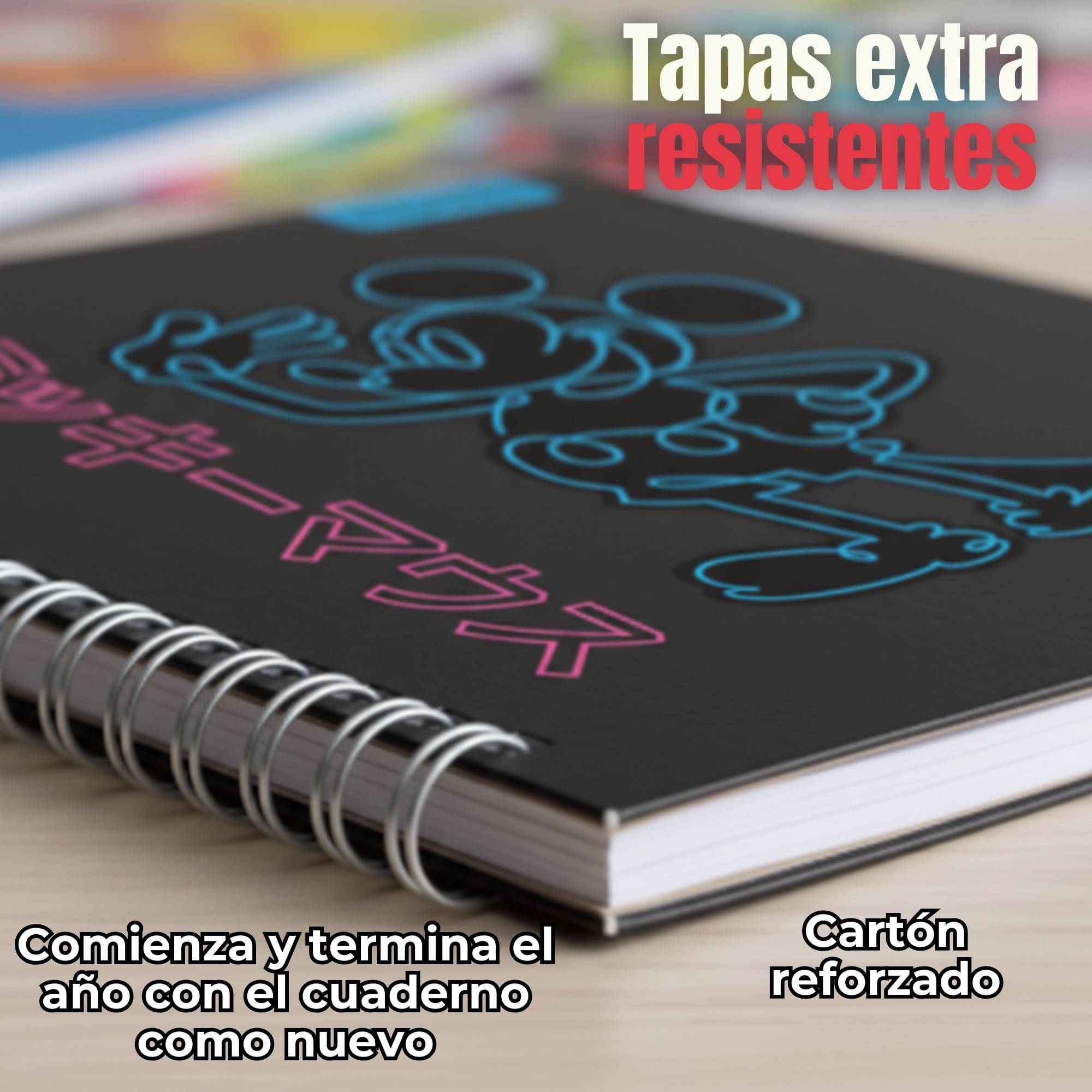 PACK 10 CUADERNOS UNIVERSITARIOS MICKEY MOUSE PROARTE 7MM 100 HOJAS DISEÑOS SURTIDOS - 4