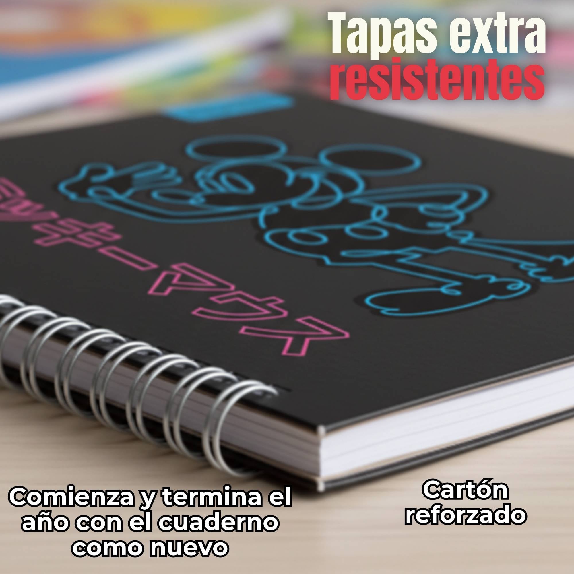 PACK 10 CUADERNOS UNIVERSITARIOS MICKEY MOUSE PROARTE 7MM 100 HOJAS DISEÑOS SURTIDOS - 4