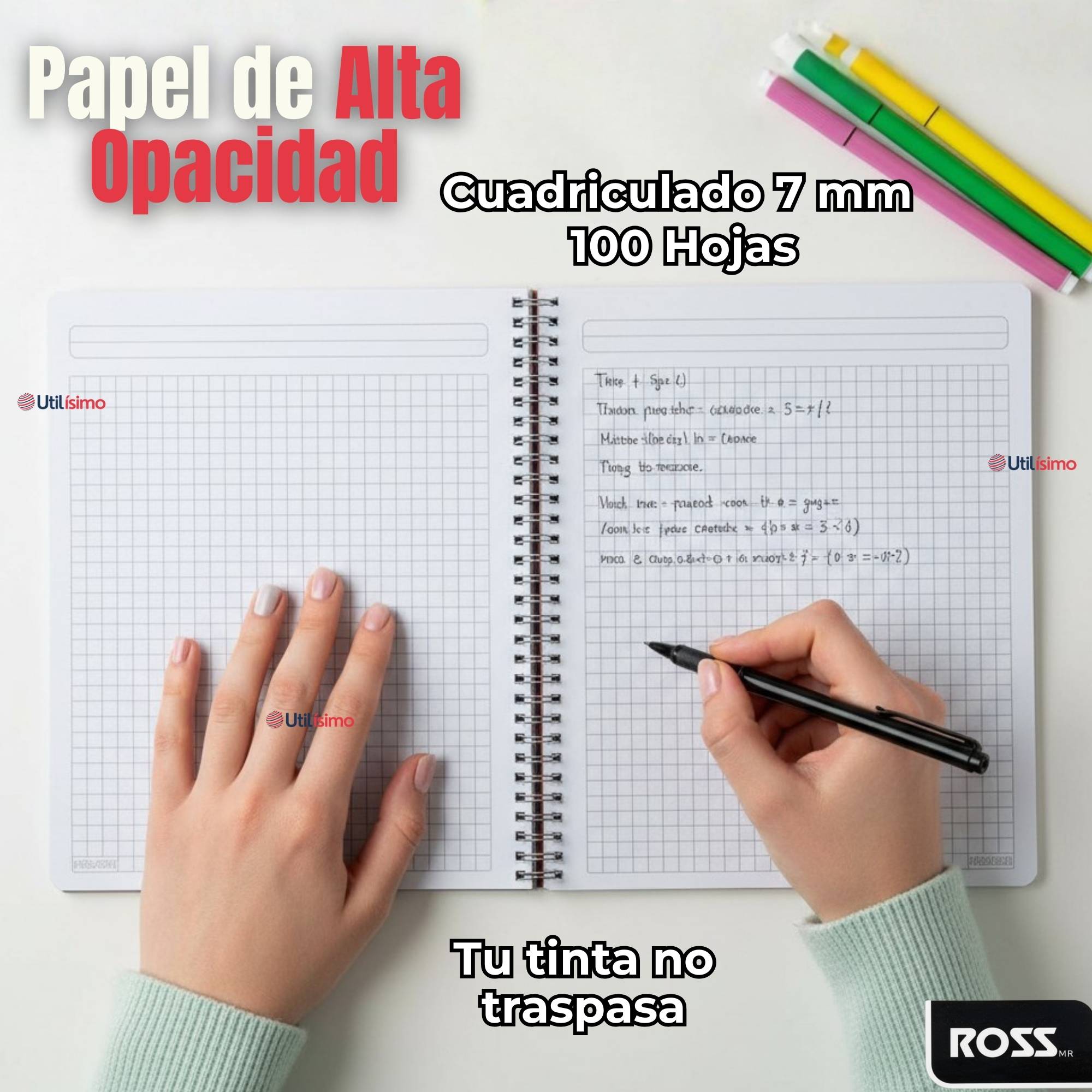 PACK 10 CUADERNOS UNIVERSITARIO ANIMAL & PLACES ROSS 7MM 100 HOJAS DISEÑOS SURTIDOS - 4