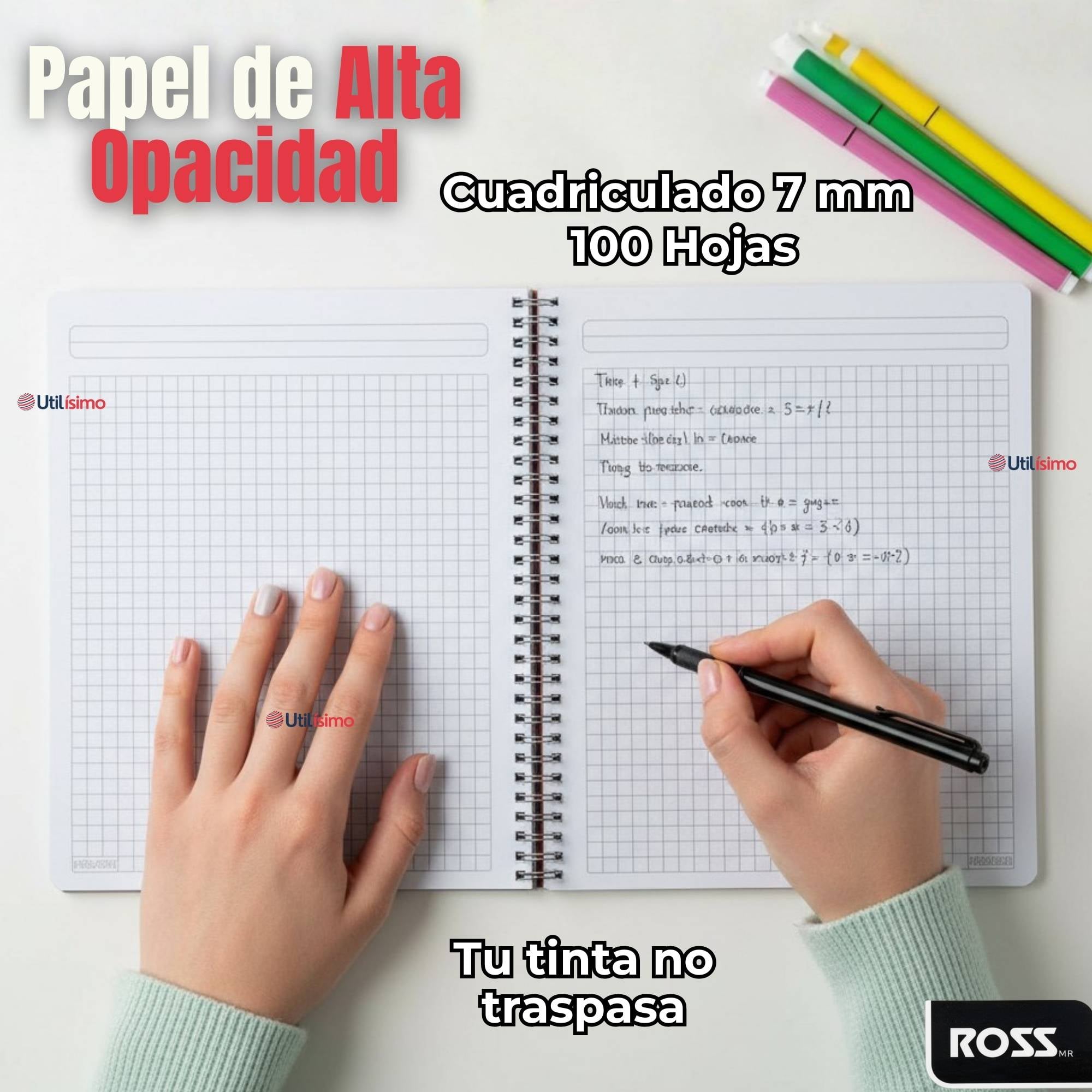 PACK 5 CUADERNOS UNIVERSITARIO SPORTX ACTION ROSS 7MM 100 HOJAS DISEÑOS SURTIDOS - 4