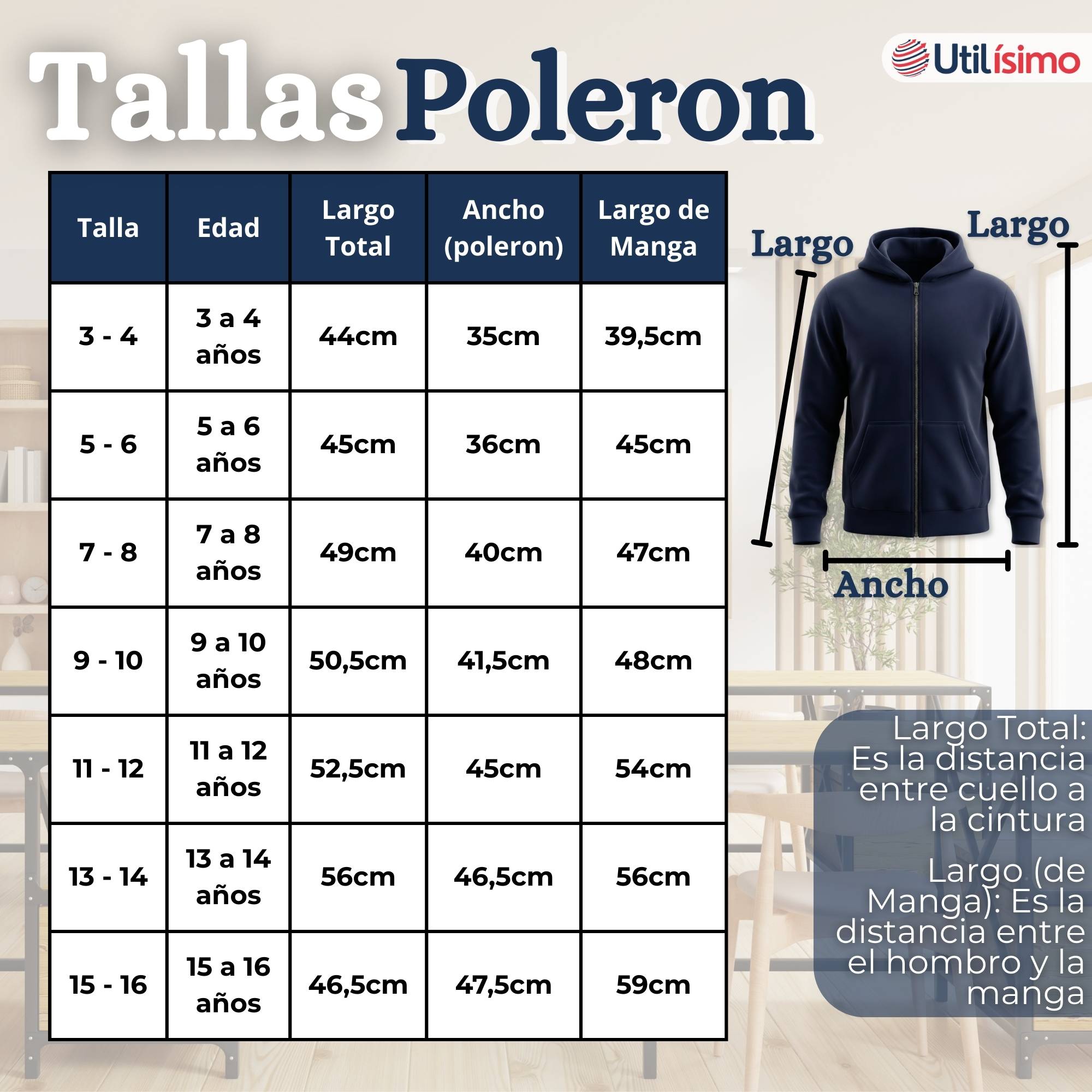PACK 2 CONJUNTOS ESCOLARES BUZO PANTALON Y POLERON 100% ALGODON NIÑA UNISEX AZUL 3 A 16 AÑOS - 8