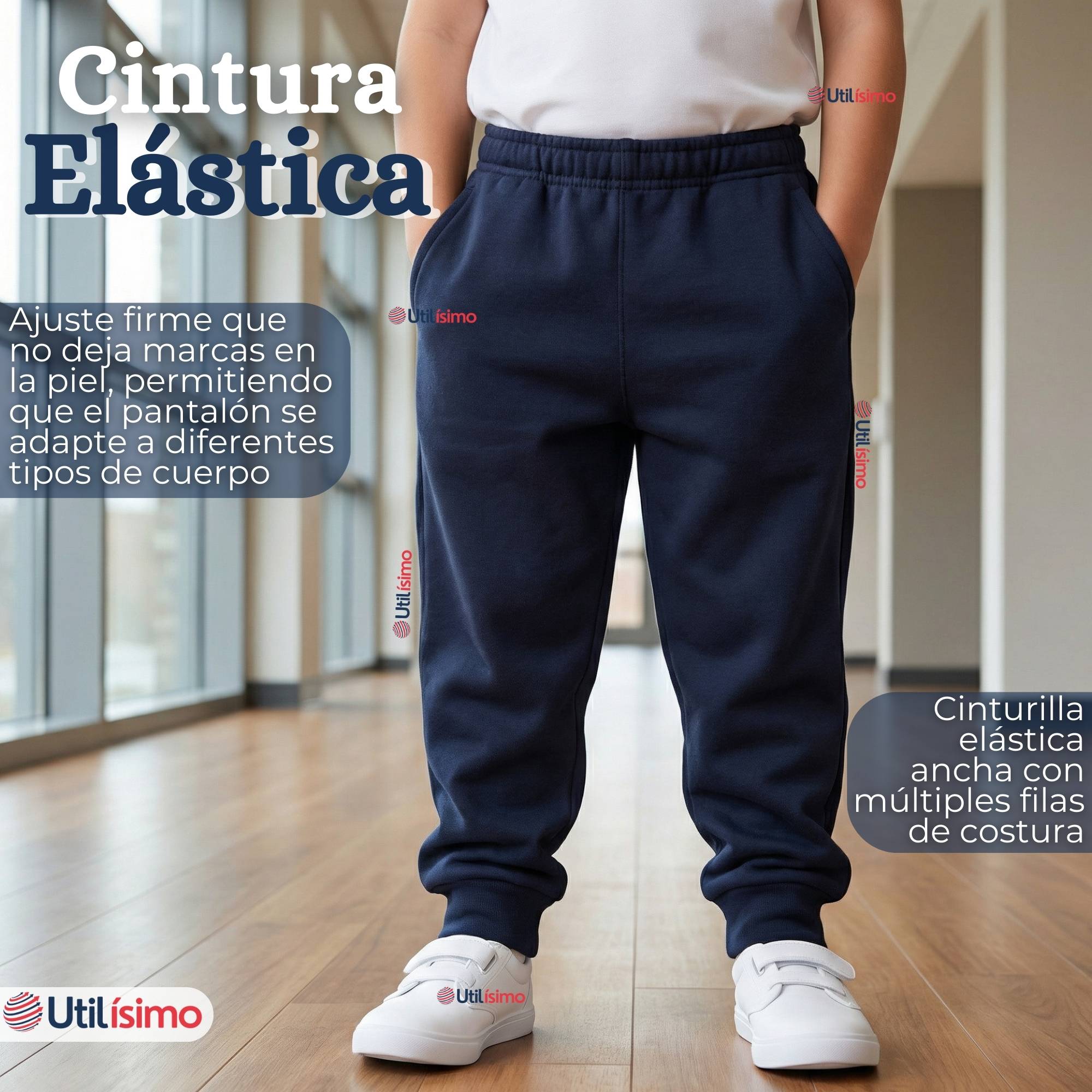 PACK 2 CONJUNTOS ESCOLARES BUZO PANTALON Y POLERON 100% ALGODON NIÑA UNISEX AZUL 3 A 16 AÑOS - 11