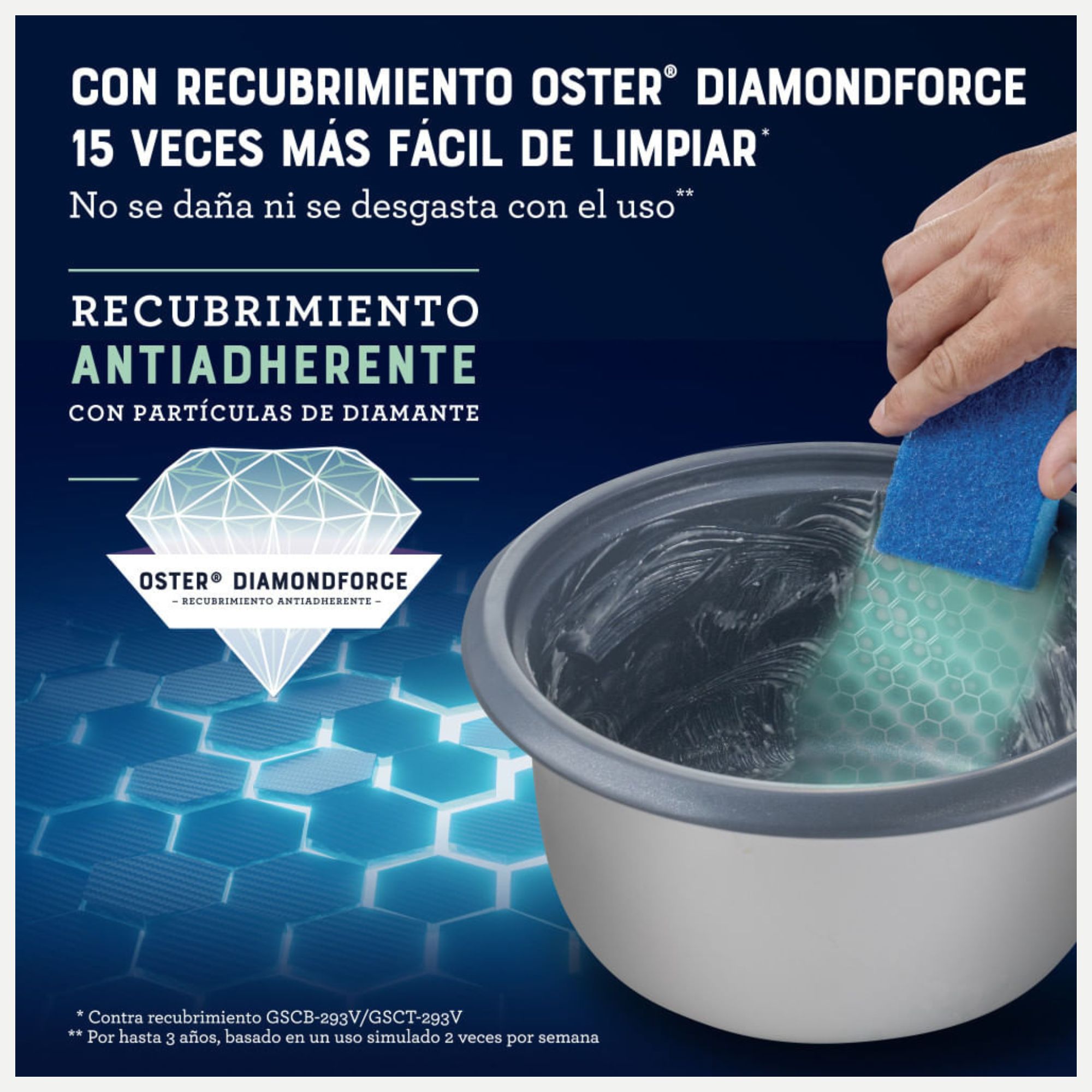 OSTER ARROCERA 3EN1,RECUBRIMIENTO ANTIADHERENTE 1,8 L OSTER DIAMONDFORCEN,CKSTRC10DFSKE VERSION 2026 - 13