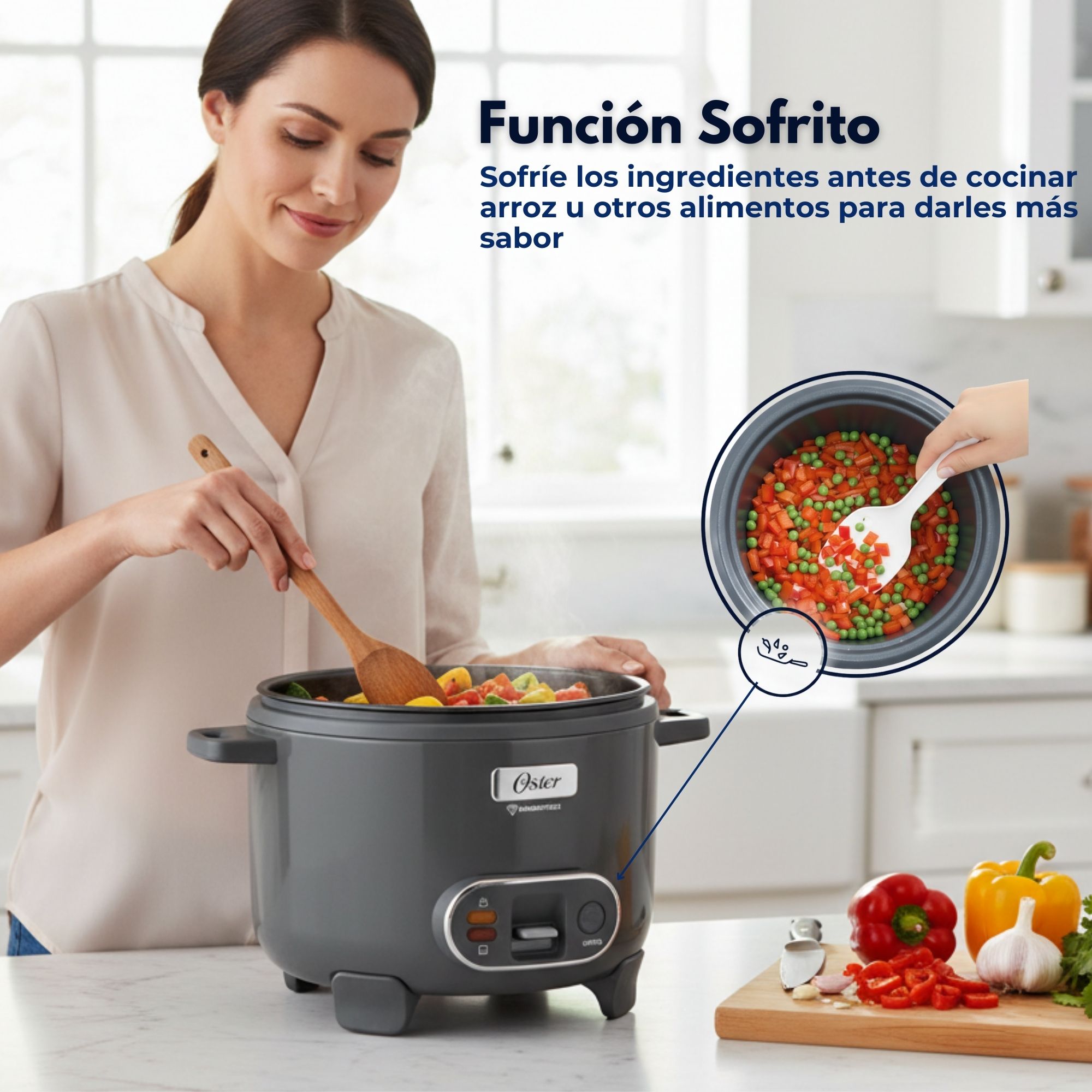 OSTER ARROCERA 3EN1,RECUBRIMIENTO ANTIADHERENTE 1,8 L OSTER DIAMONDFORCEN,CKSTRC10DFSKE VERSION 2026 - 11