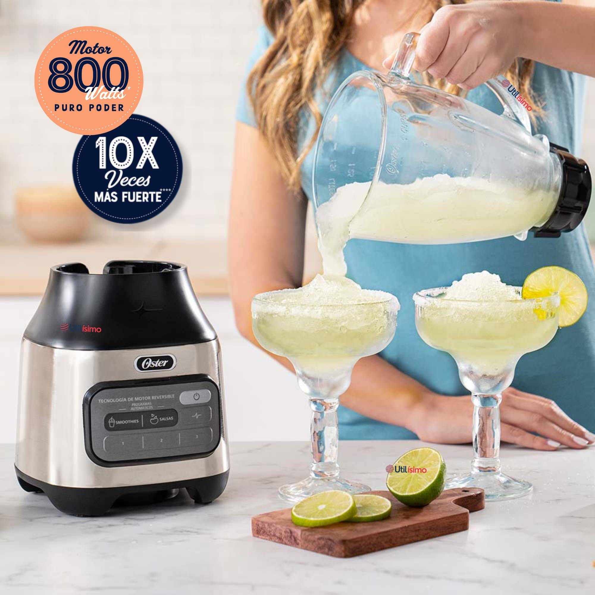 LICUADORA OSTER® CON TECNOLOGIA REVERSIBLE, 2 PROGRAMAS AUTOMATICOS Y 3 VELOCIDADES MAS PULSO - 11