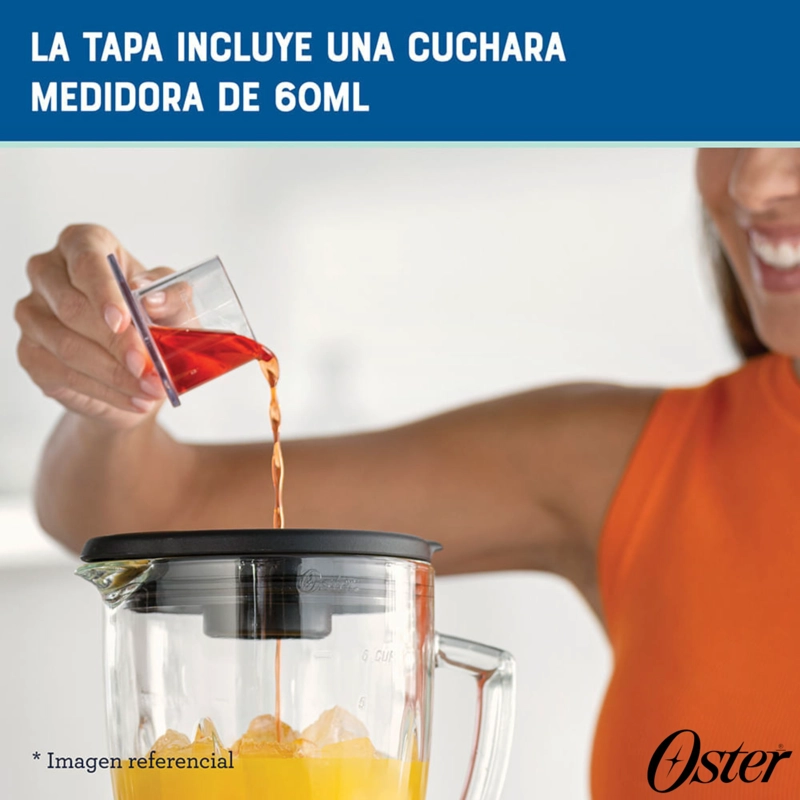 LICUADORA OSTER® PROGRAMAS AUTOMATICOS TECNOLOGIA REVERSIBLE,TACTIL Y VASO BLEND-N-GO BLSTPYG1312XBG - 4