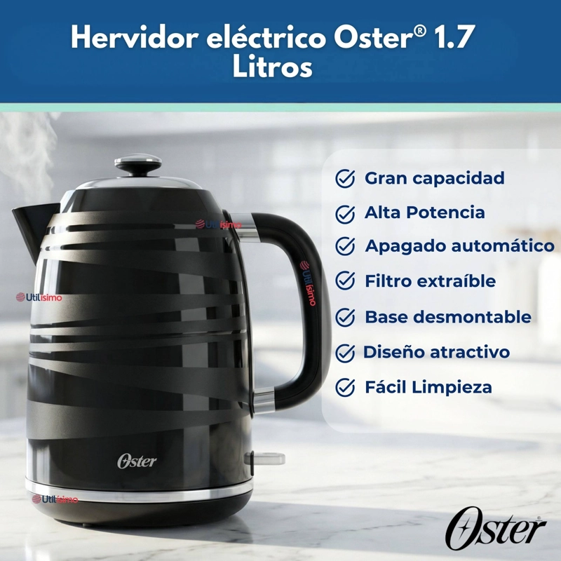 HERVIDOR ELE CTRICO OSTER® 1,7 LT BVSTKT4177B VERSION 2026 - 6