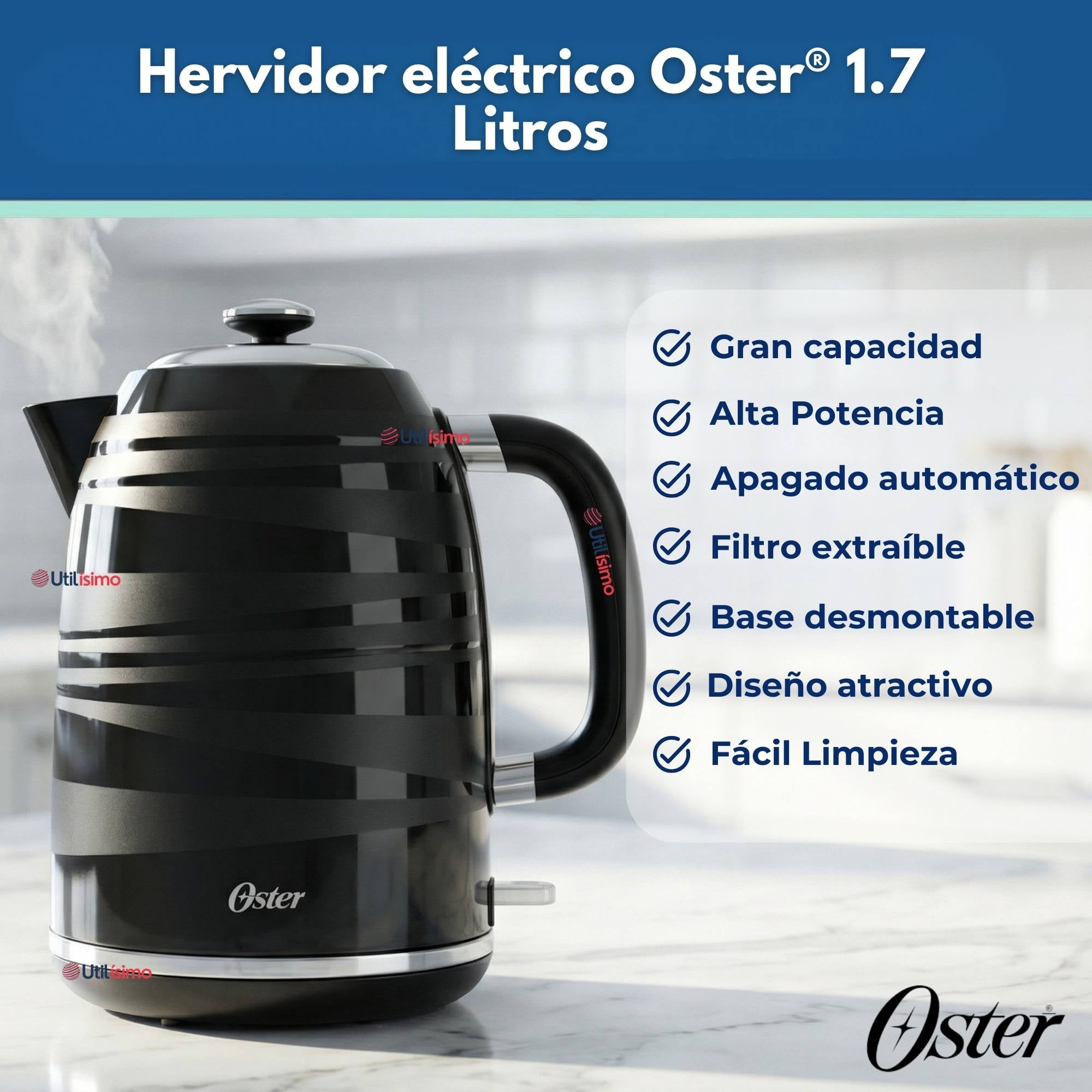 HERVIDOR ELE CTRICO OSTER® 1,7 LT BVSTKT4177B VERSION 2026 - 6