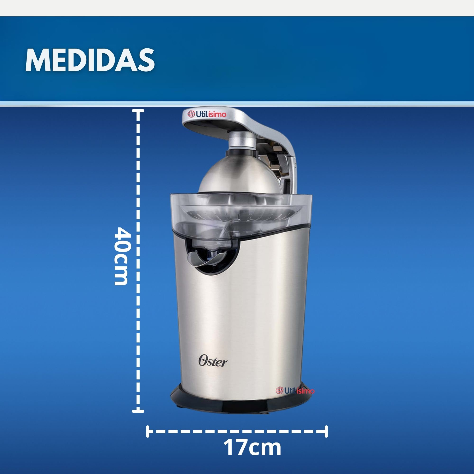 EXPRIMIDOR DE CITRICOS OSTER® DE ACERO INOXIDABLE FPSTJU4200 VERSION 2026 - 4