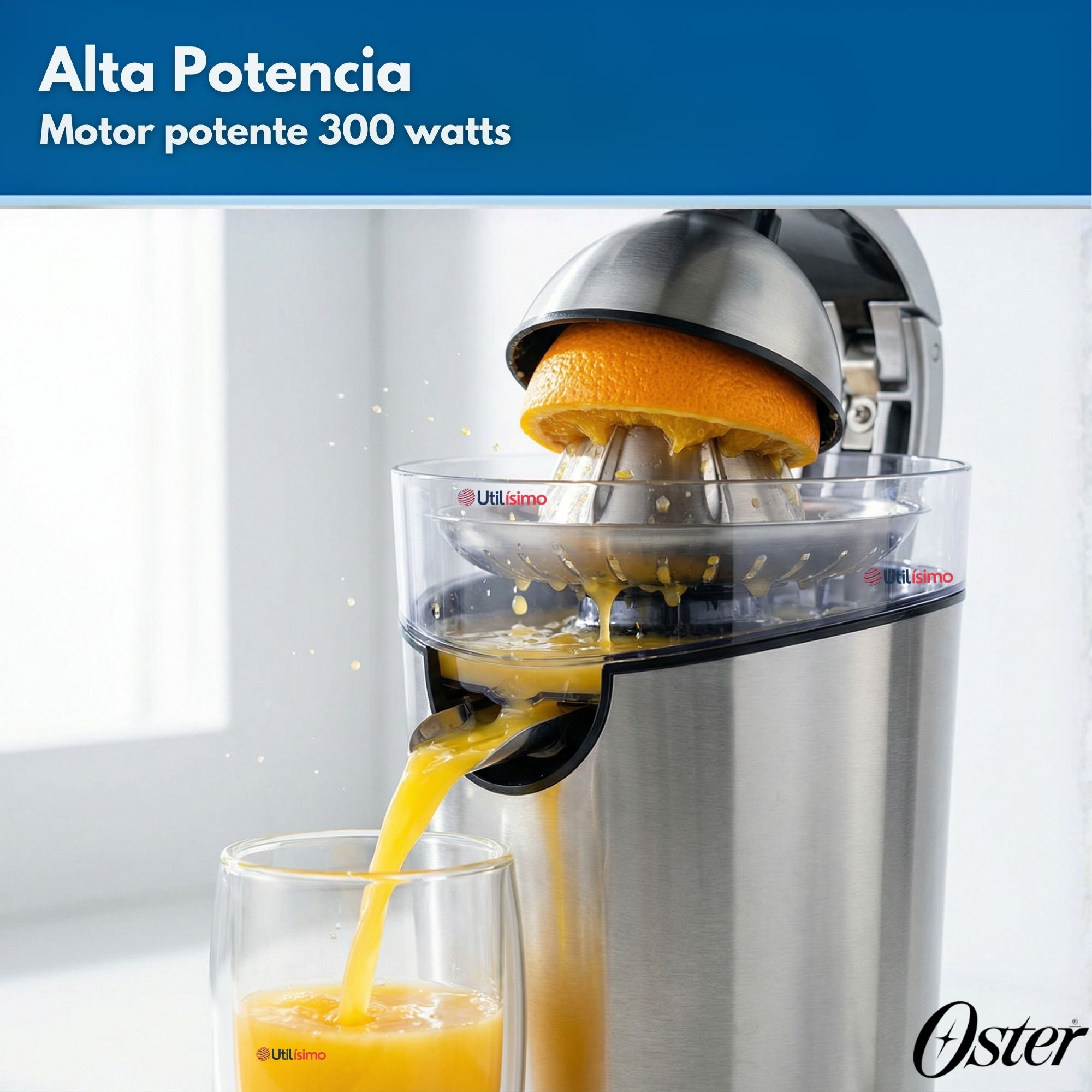 EXPRIMIDOR DE CITRICOS OSTER® DE ACERO INOXIDABLE FPSTJU4200 VERSION 2026 - 6