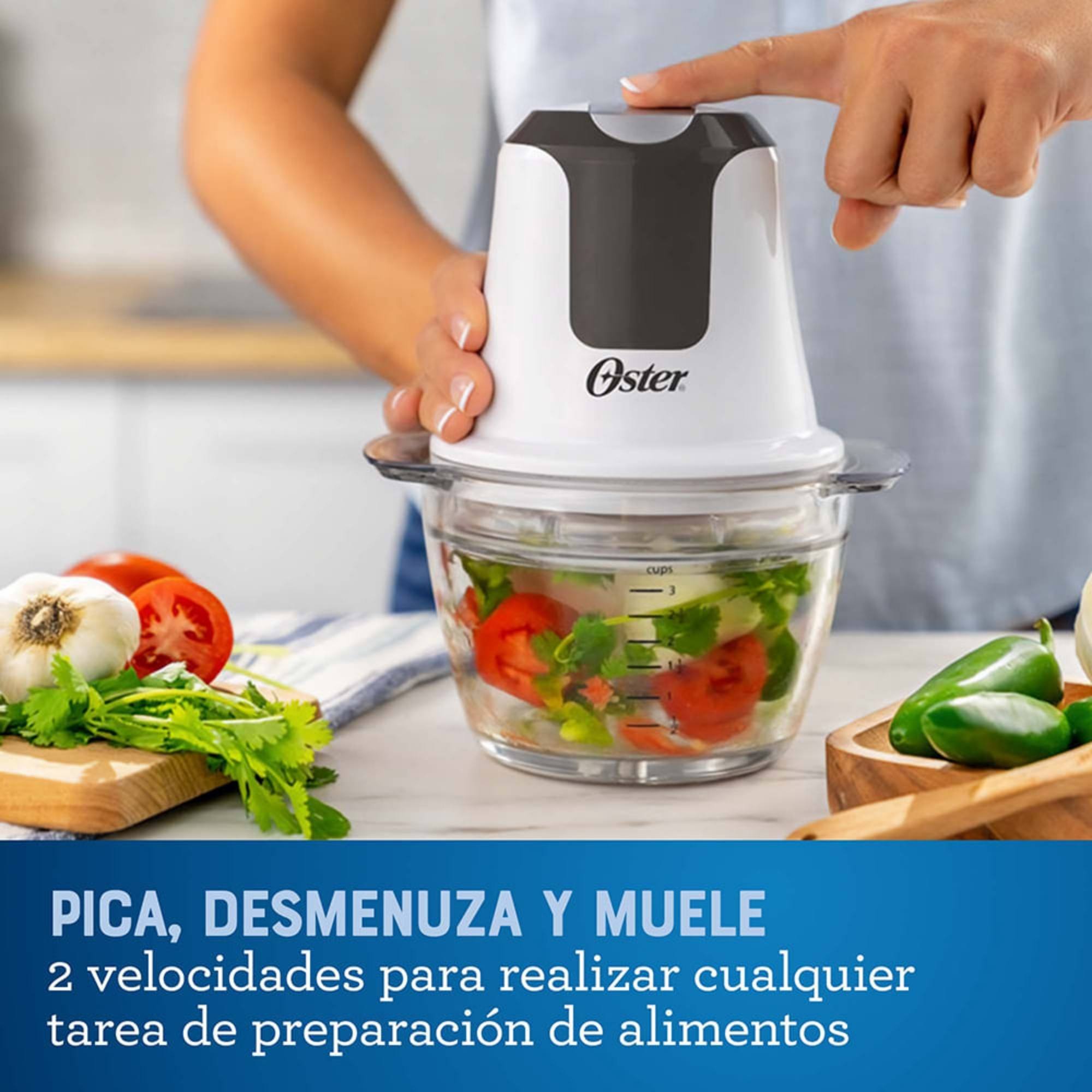 MINI PICADORA OSTER® 3 TAZAS CON TAZON DE VIDRIO FPSTFP3340 VERSION 2026 - 7