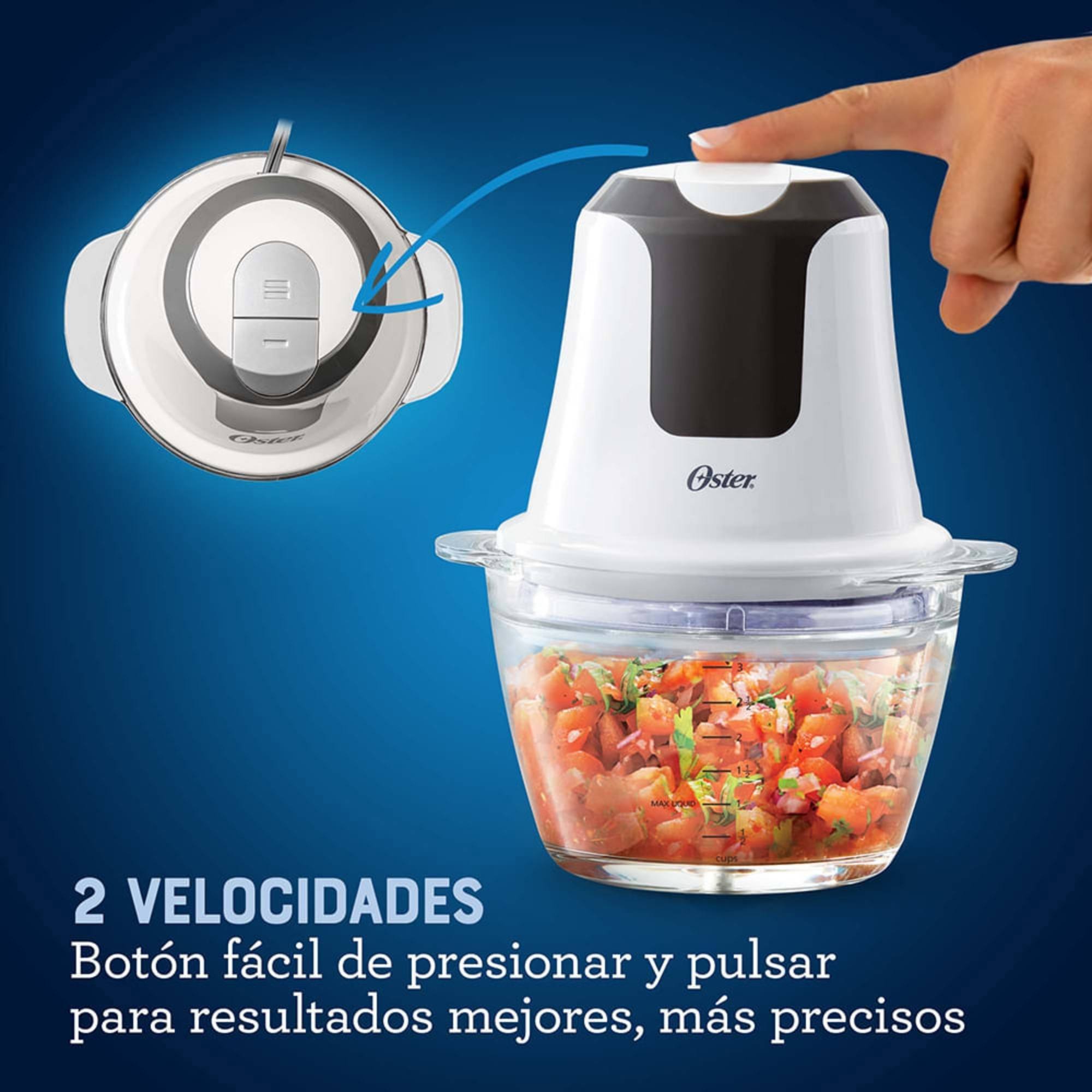 MINI PICADORA OSTER® 3 TAZAS CON TAZON DE VIDRIO FPSTFP3340 VERSION 2026 - 10